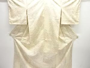 クリスマスセール大特価品　未使用品　草花模様織り出し十日町紬着物